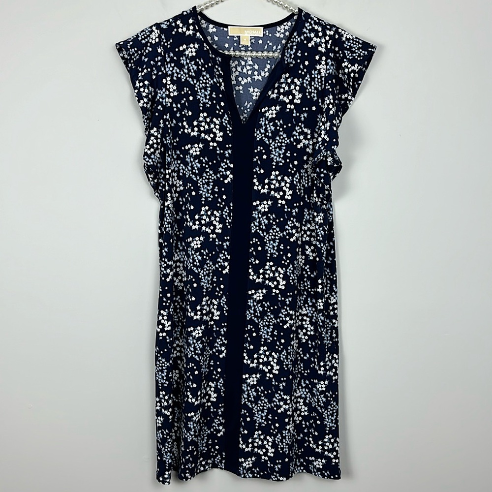 Michael Kors Blue Floral Dress SIZE M